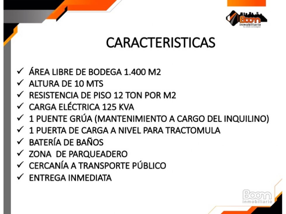 ARRIENDO BODEGA 1.400 M2 LIBRES - PUENTE GRUA - FONTIBON — foto 2