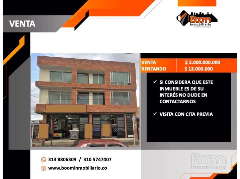 VENTA PREDIO COMERCIAL 640 M2 RENTANDO 12 MM - FUNZA - 6