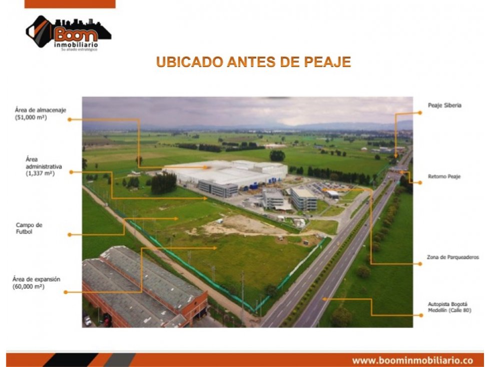 ARRIENDO BODEGA SIBERIA 4.723 M2 - 4