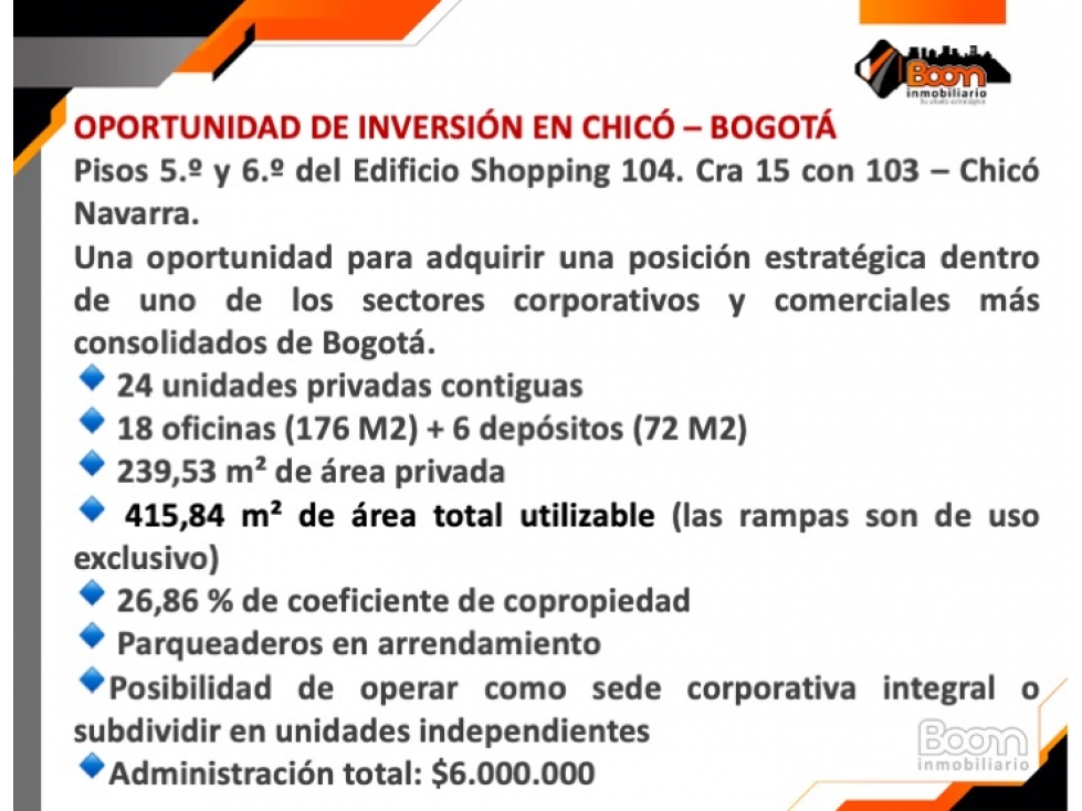 VENTA - ARRIENDO OFICINAS 176 M2 CLL 104 CON CRA 15 — foto 3