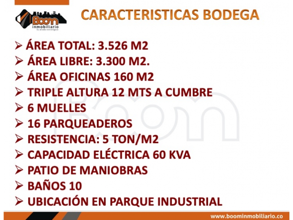 ARRIENDO BODEGA 3.526 M2 SIBERIA FUNZA - 2