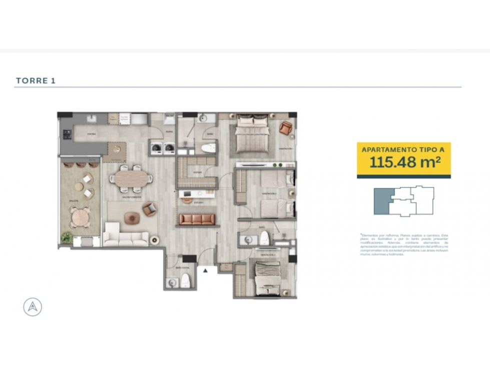 Apartamento en venta sector, La Argentina, El Retiro — foto 6