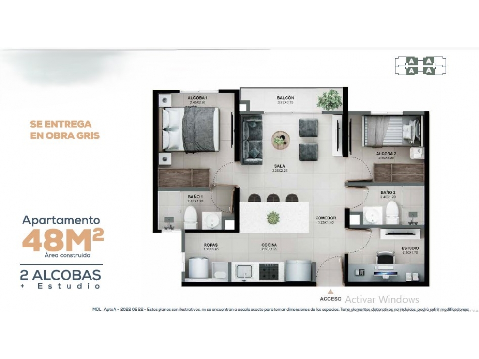 Apartamento VIS en cesión con parqueadero Rionegro — foto 5