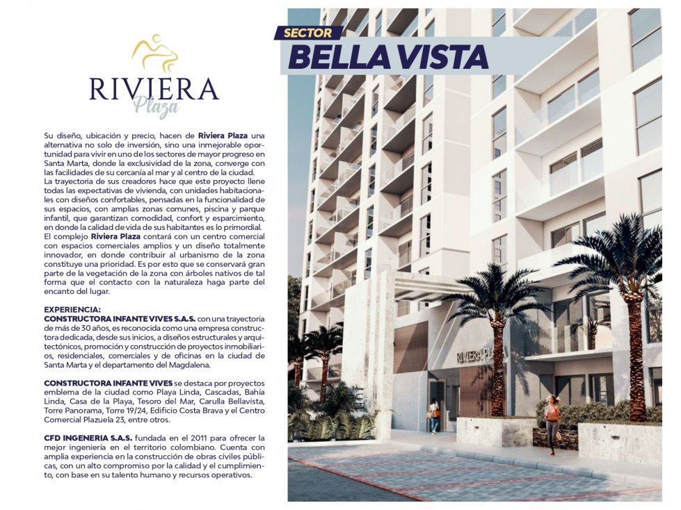Proyecto Riviera Plaza Santa Marta Torre 2 - 4