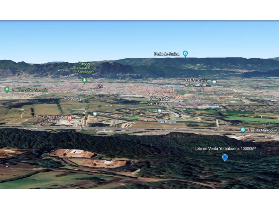 Lote 10.000m² 1 Hectárea Vista Panorámica Yerbabuena Chía — foto 5