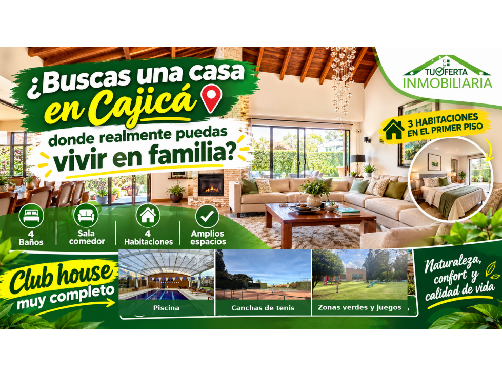 Se vende casa 288 m2 en el Carreton Cajicá