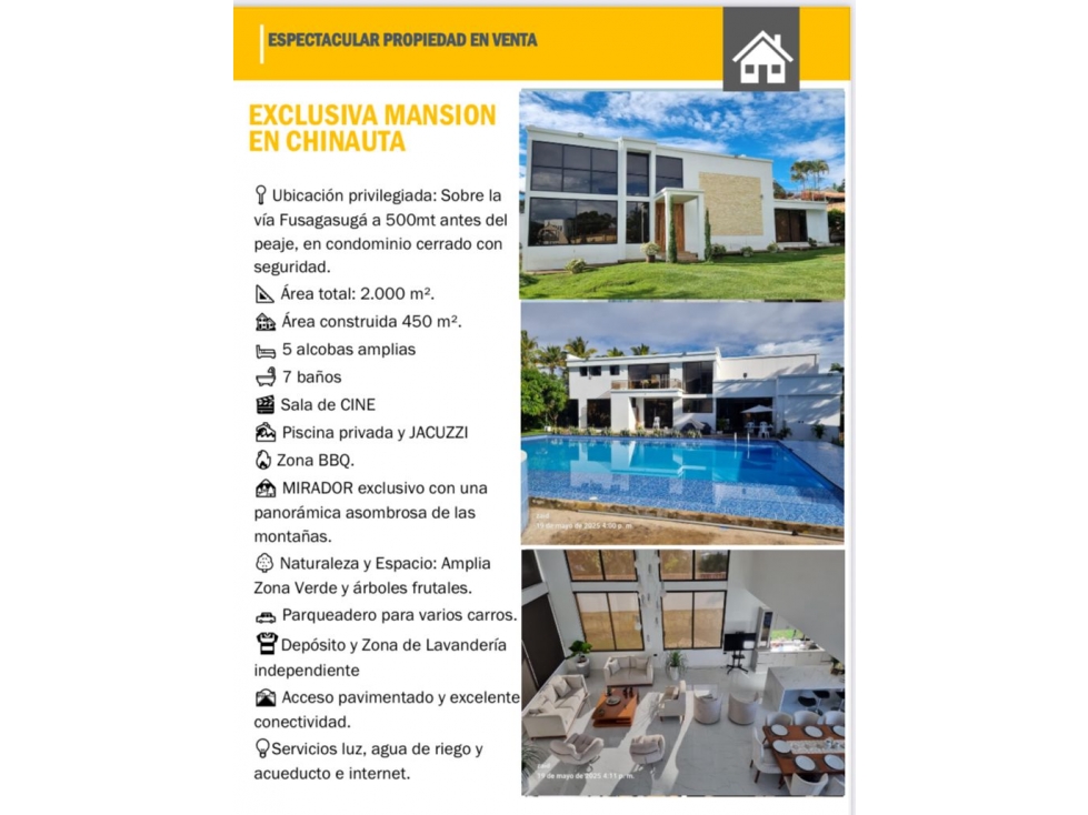 Venta mansion Exclusiva y Hermosa Chinauta, Fusagasugá, Cundinamarca - 5