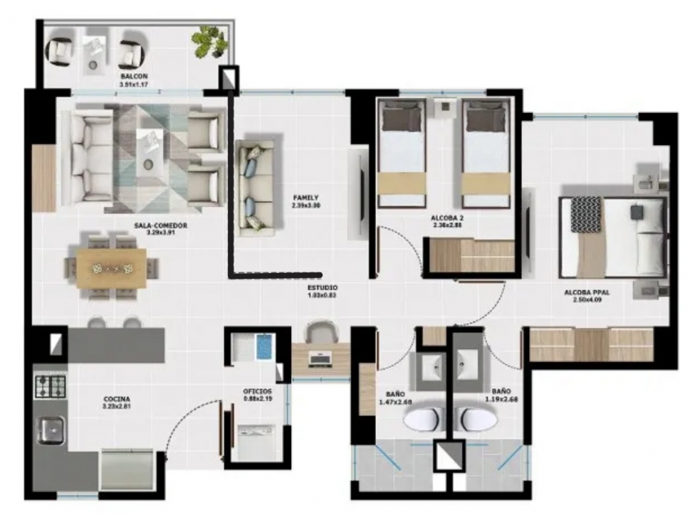 APARTAMENTO EN VENTA PALMIRA OTOBO CLUB RESIDENCIAL — foto 3
