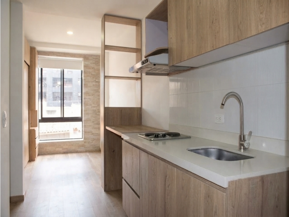 Se arrienda apartaestudio 17 m2 Santa Bárbara, Bogotá