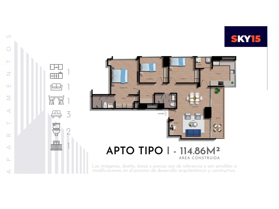 Se vende Apartamentos en el norte Castellana, Armenia Quindio — foto 3
