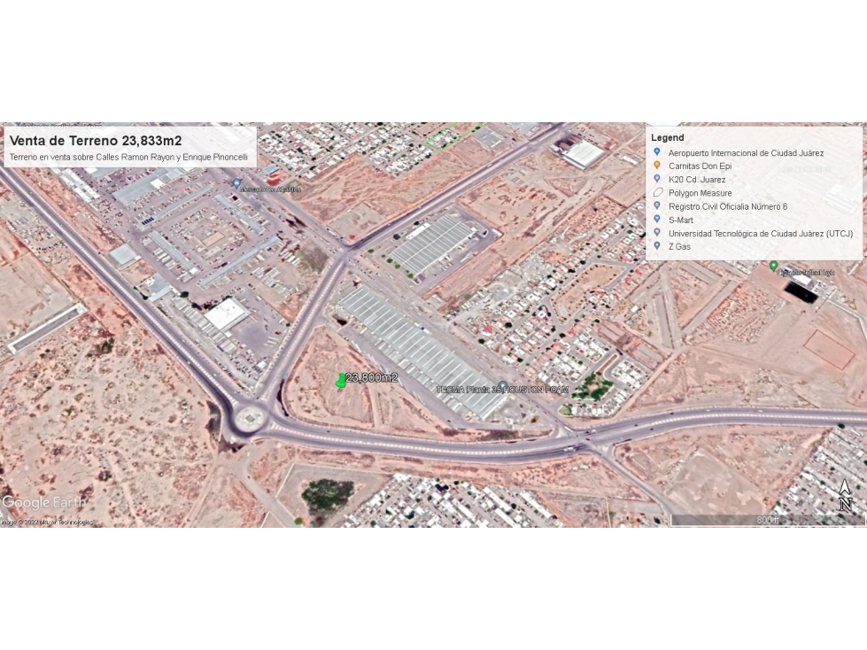 Terreno en Venta en cruce C. Ramon Rayon y C. Pinoncelli - 2