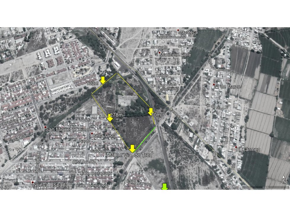 Terreno sobre Libramiento a San Marcos 35000m2 - 2