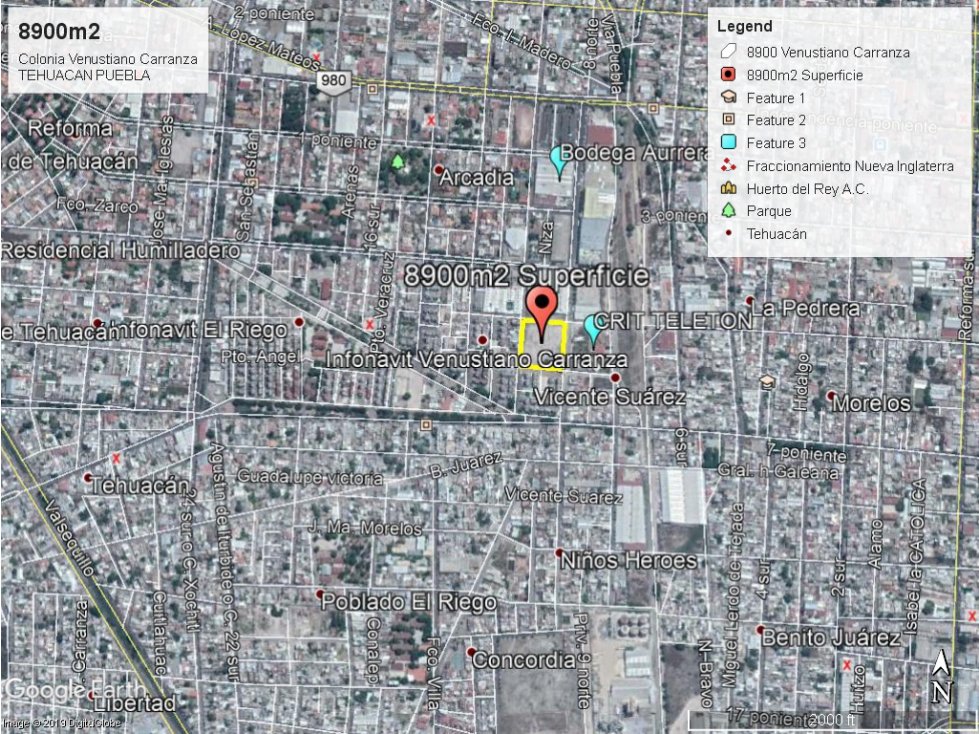 Terreno de 8900 m2 en Colonia Venustiano Carranza - 2