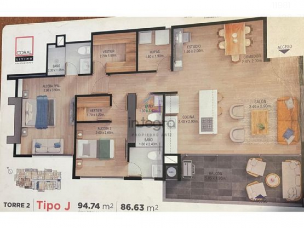 VENTA APARTAMENTO ENVIGADO LOMA DE LOS MESA