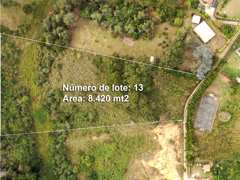 lote en venta Rionegro los pinos 9.258 m2 #13