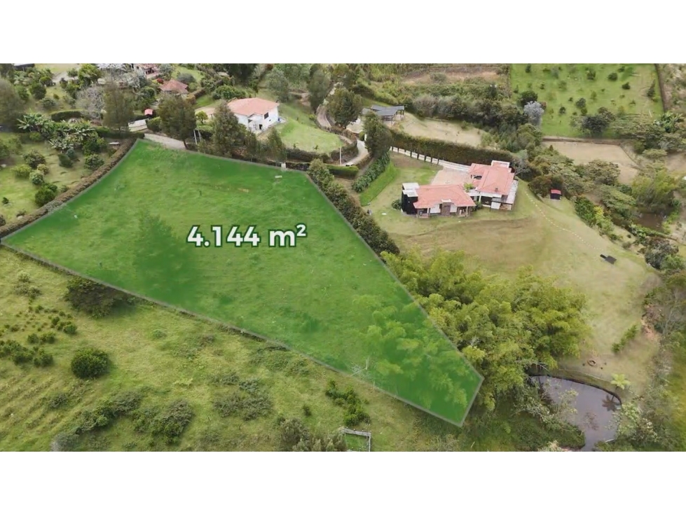 lote en venta vía Rionegro -san Vicente. 4.144 m² Construir tus Sueños