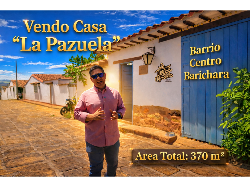 Vendo Casa Barichara Sector Centro La Plazuela