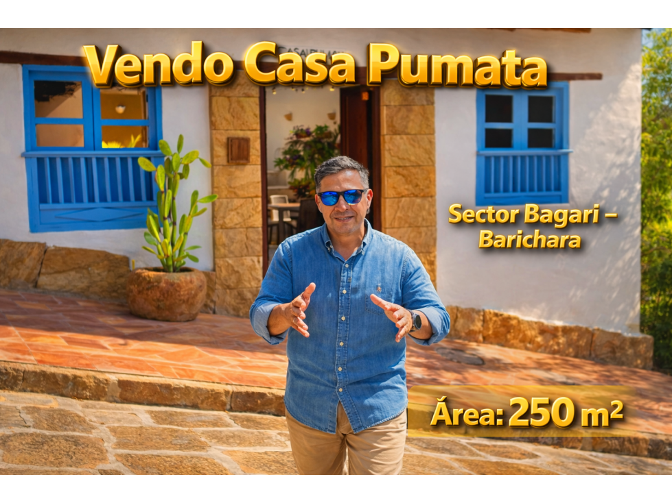 Vendo casa Barichara Sector Bagari abierto Casa Pumata - 1