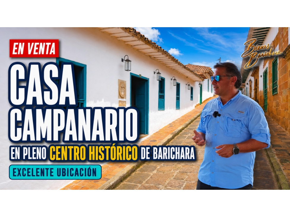 Vendo Casa Barichara Sector Centro El Campanario
