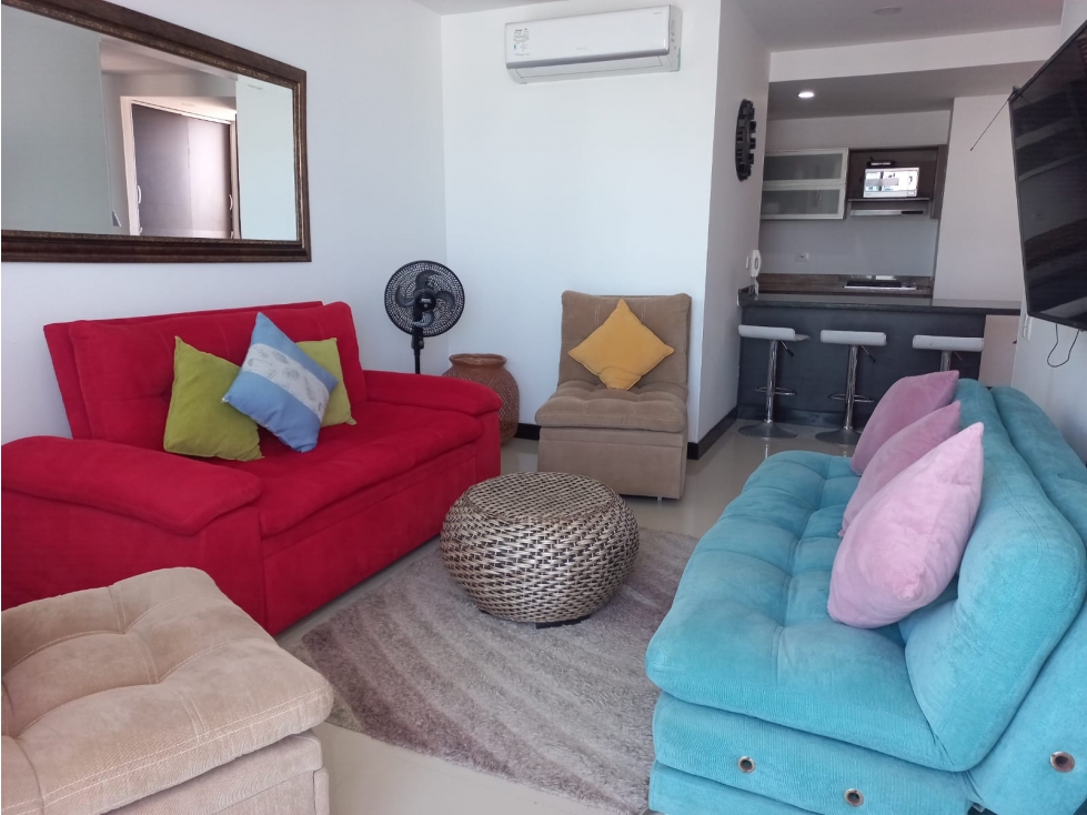 APARTAMENTO AMOBLADO EN ARRIENDO CIELO MAR - CARTAGENA — foto 4