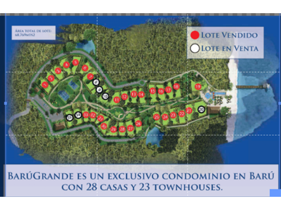 LOTE EN VENTA BARU - CARTAGENA
