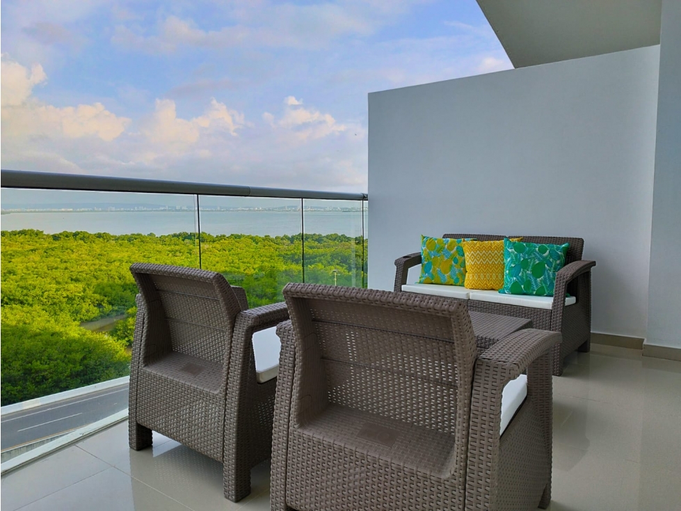 APARTAMENTO AMOBLADO EN VENTA ZONA NORTE - CARTAGENA — foto 3