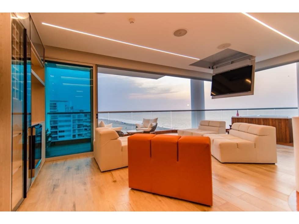 PENTHOUSE AMOBLADO EN ARRIENDO, ZONA NORTE - CARTAGENA — foto 5