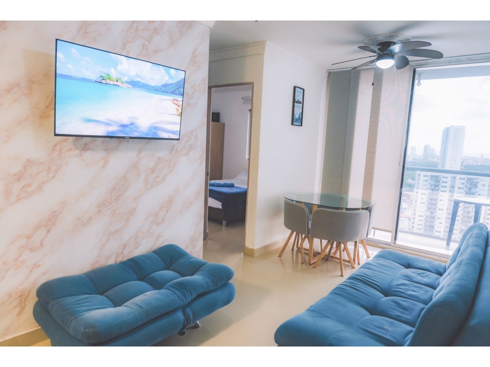 APARTAMENTO AMOBLADO EN ARRIENDO TORICES CARTAGENA — foto 3