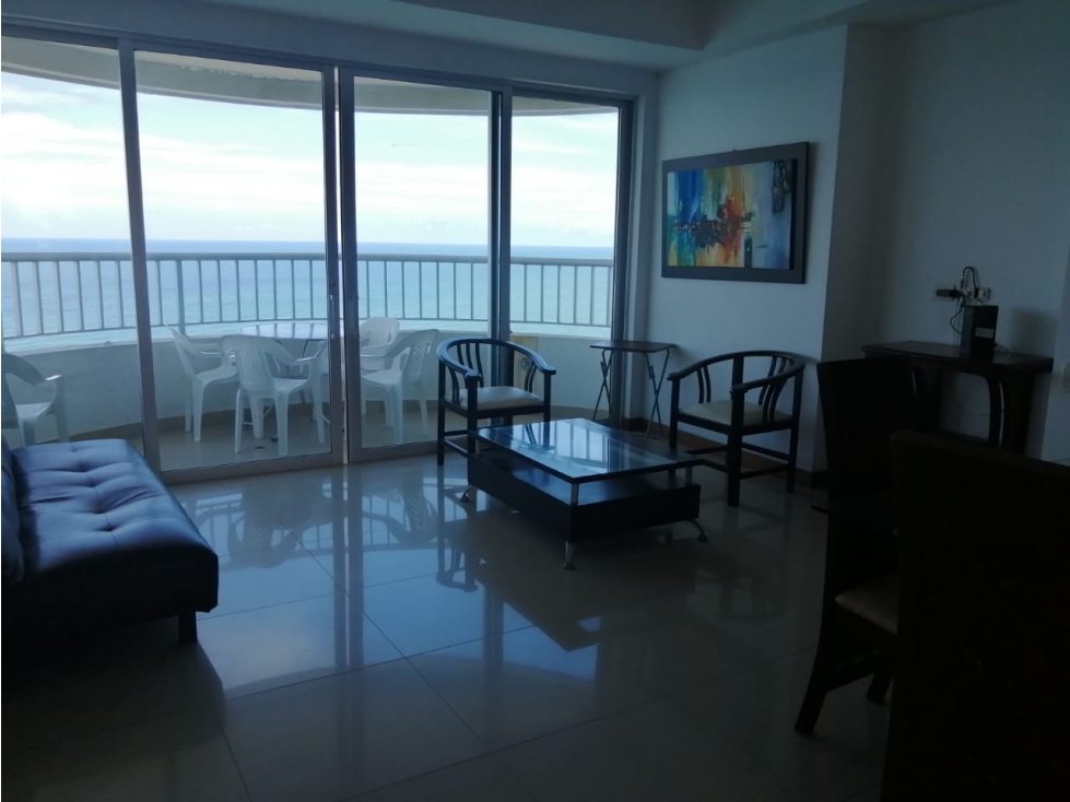 APARTAMENTO EN VENTA DE USO TURISTICO, BOCAGRANDE - CARTAGENA