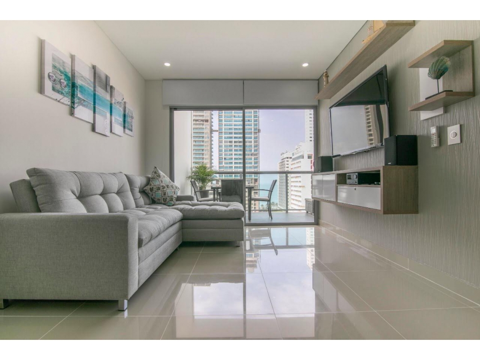 APARTAMENTO AMOBLADO EN VENTA BOCAGRANDE - CARTAGENA — foto 6