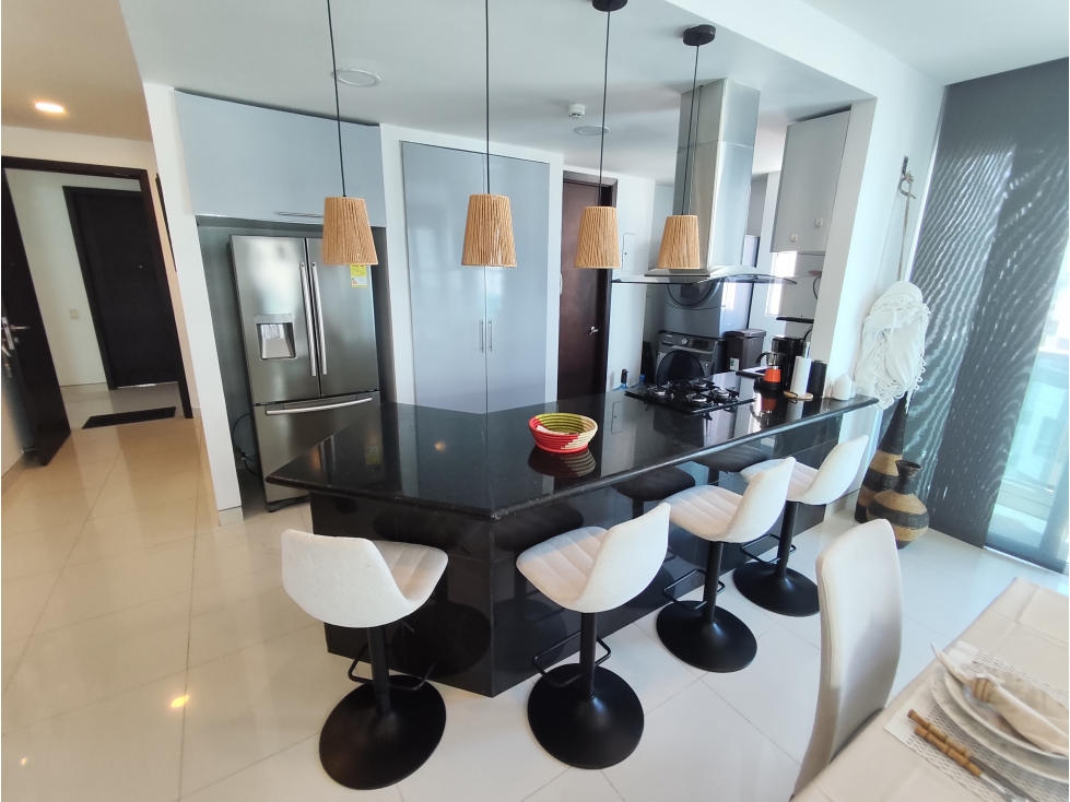 APARTAMENTO AMOBLADO EN ARRIENDO CASTILLOGRANDE - CARTAGENA — foto 4