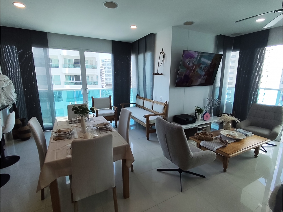 APARTAMENTO AMOBLADO EN ARRIENDO CASTILLOGRANDE - CARTAGENA — foto 2