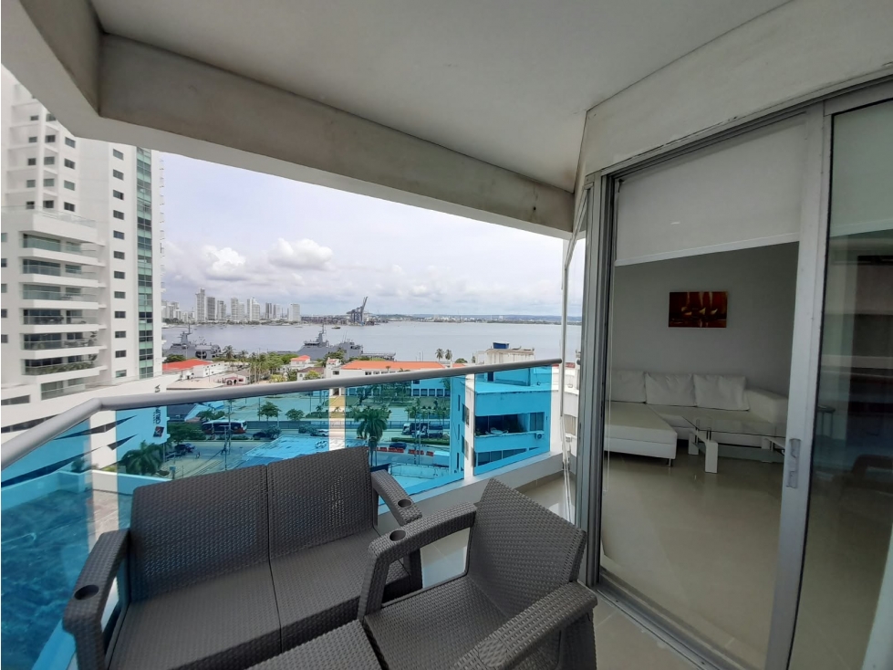 APARTAMENTO AMOBLADO EN ARRIENDO BOCAGRANDE - CARTAGENA