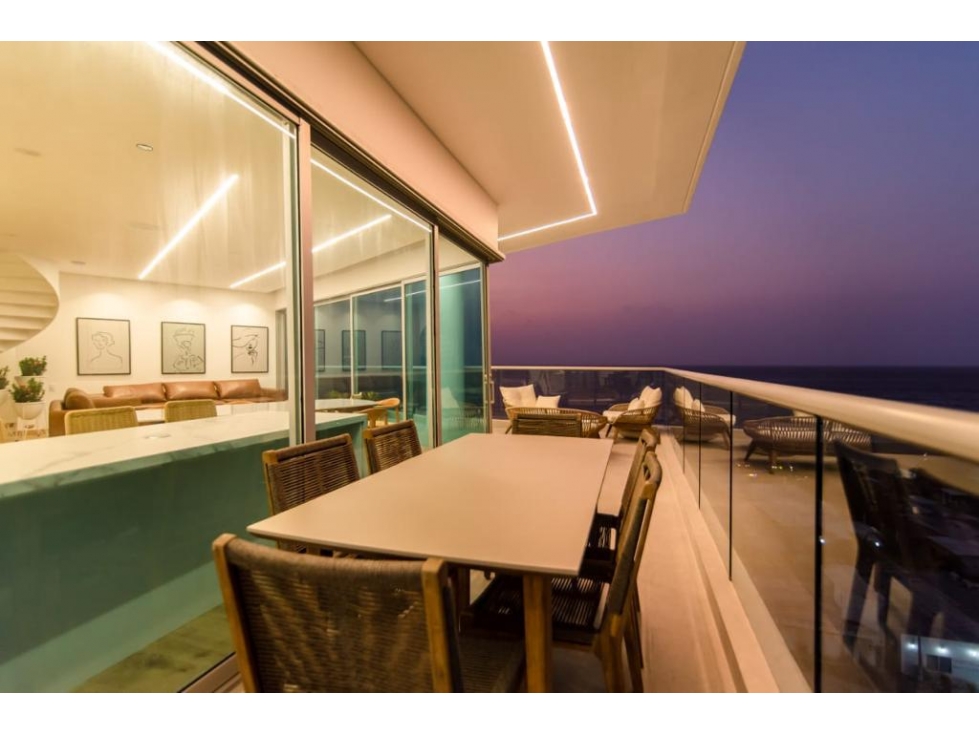 PENTHOUSE AMOBLADO EN ARRIENDO, ZONA NORTE - CARTAGENA — foto 2
