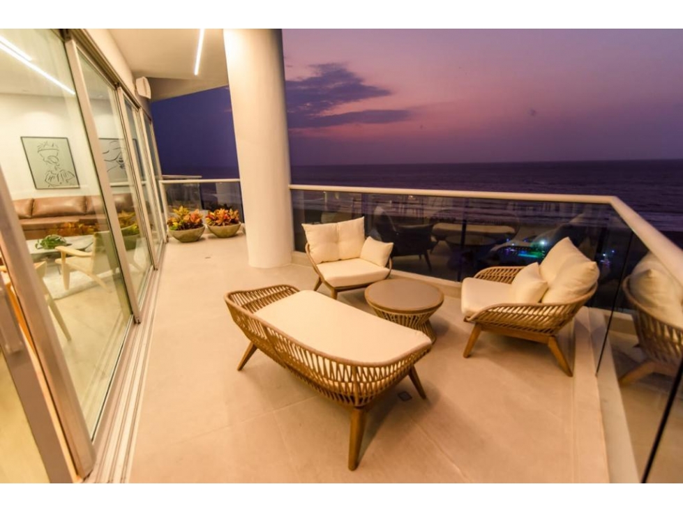 PENTHOUSE AMOBLADO EN ARRIENDO, ZONA NORTE - CARTAGENA
