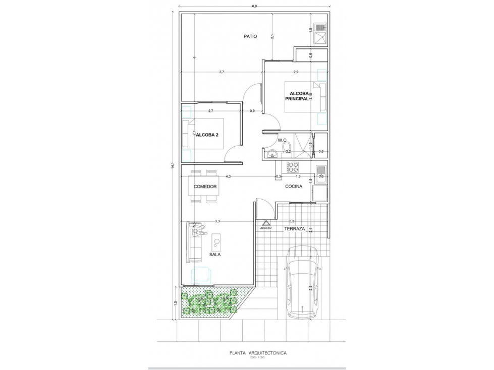 CASA EN VENTA SOBRE PLANOS VIA MONTERÍA PLANETA RICA - 1