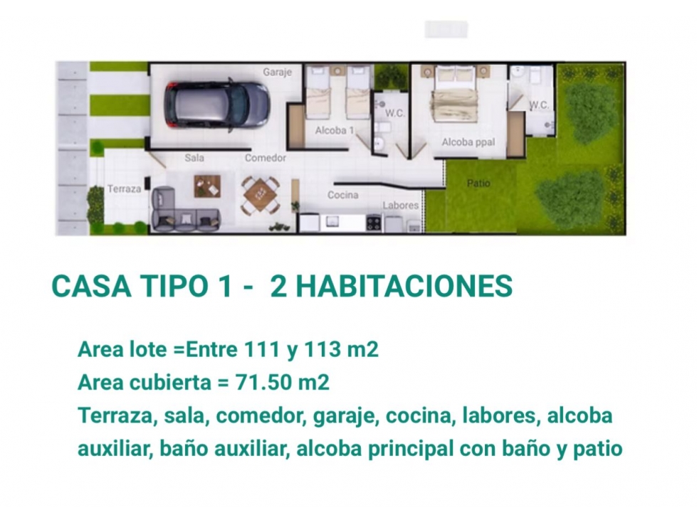 CASAS PARA ESTRENAR DE 2 Y 3 HABITACIONES EN VENTA EN MONTERIA — foto 2