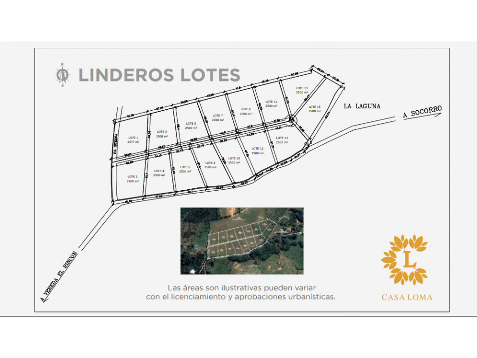 PARCELAS DE 2.500 M2 EN Conjunto Cerrado - Socorro Sder. - 5