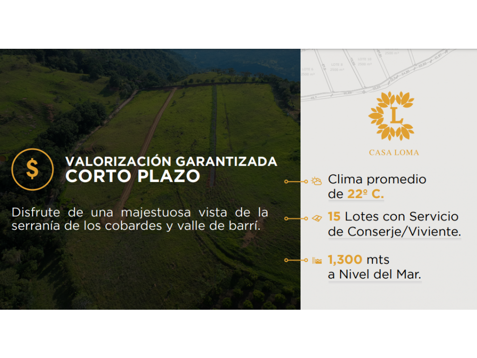 PARCELAS DE 2.500 M2 EN Conjunto Cerrado - Socorro Sder. - 4