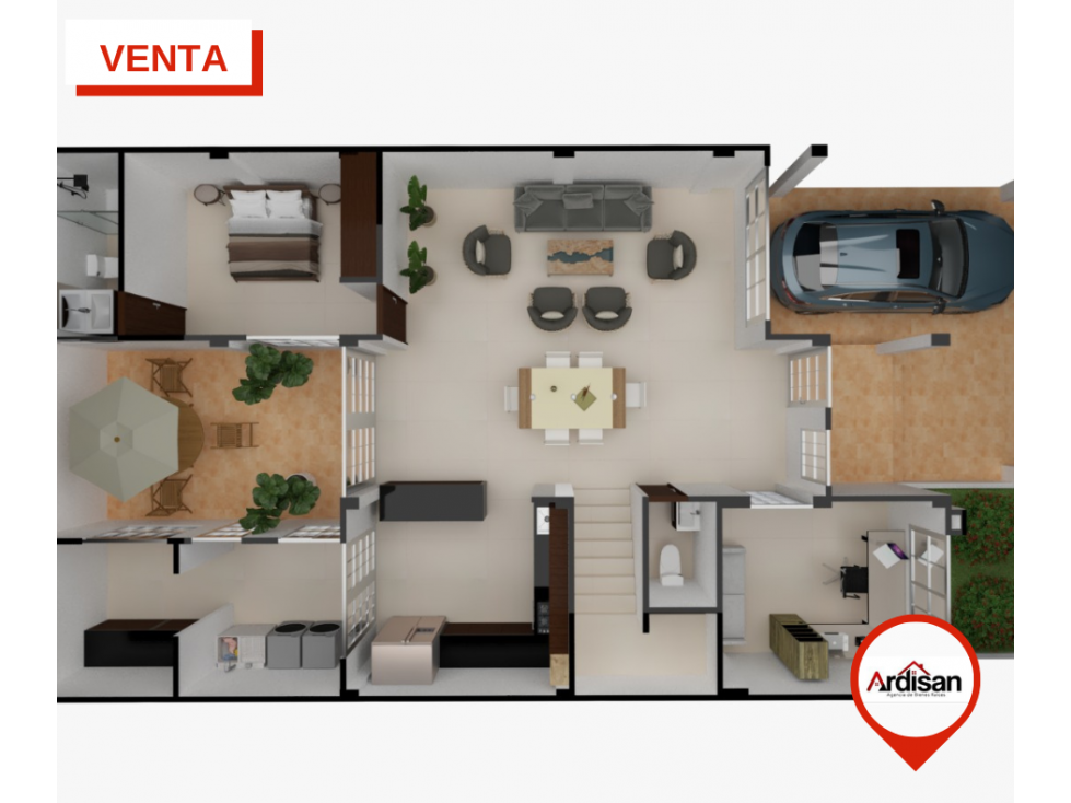 CASAS DE DOS PISOS SOBRE PLANOS EN CONJUNTO CERRADO - 3
