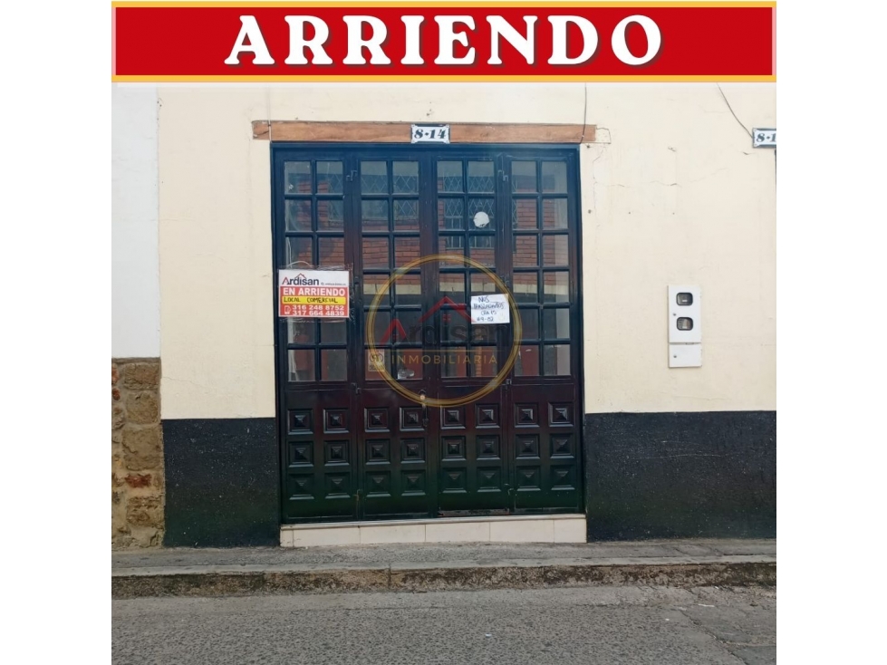 ARRIENDO LOCAL COMERCIAL CERCA DE LA CHIQUINQUIRA - 1