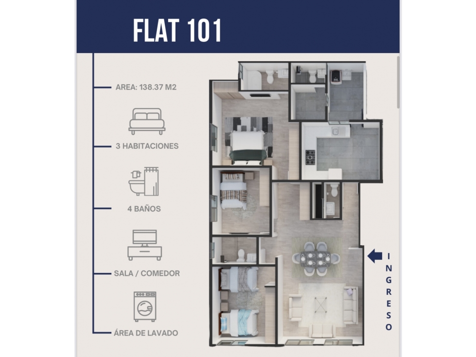 FLATS EN PRE VENTA/ LOS GERANIOS PIURA - 5