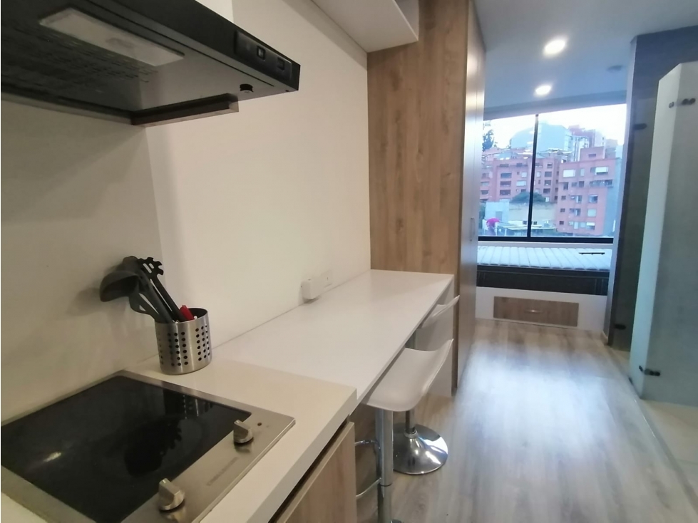 ARRIENDO APARTAMENTO AMOBLADO DE 19 MTS, BARRIO CHAPINERO ALTO — foto 3