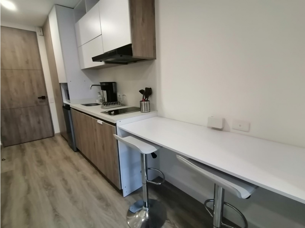 ARRIENDO APARTAMENTO AMOBLADO DE 19 MTS, BARRIO CHAPINERO ALTO