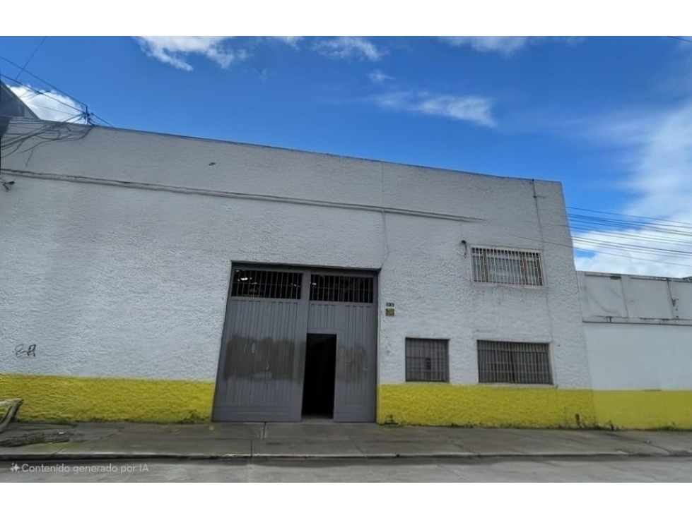 BODEGA EN ARRIENDO DE 840 MTS, BARRIO CIUDAD JARDIN NORTE