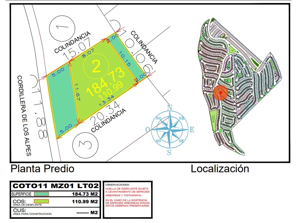 SE VENDE TERRENO EN VISTAS ALTOZANO EN LOS ALPES $ 1,840,000 MORELIA — foto 4
