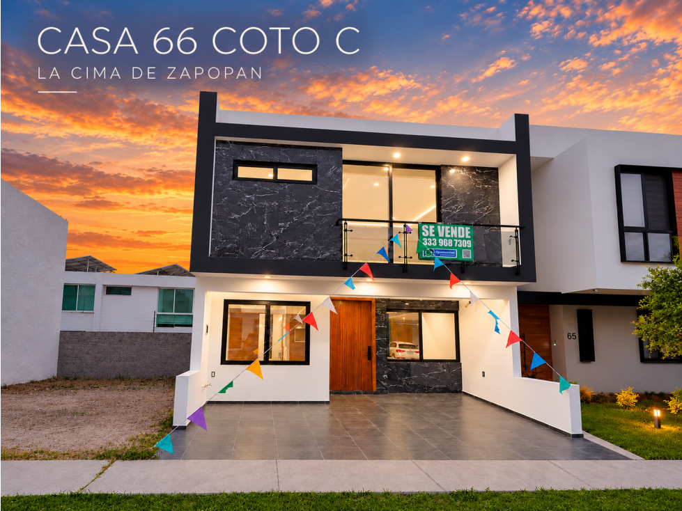CASA 66 - C, NUEVA EN VENTA UBICADA EN LA CIMA ZAPOPAN
