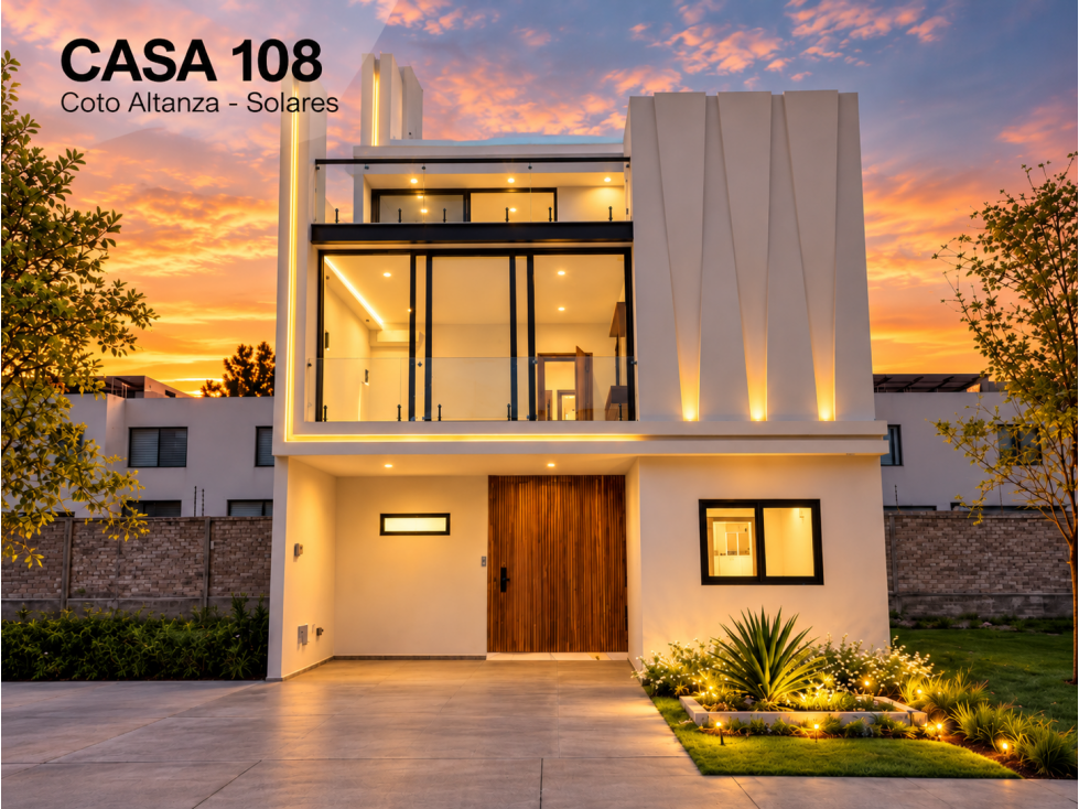 CASA EN VENTA #108 COTO ALTANZA EN SOLARES RESIDENCIAL