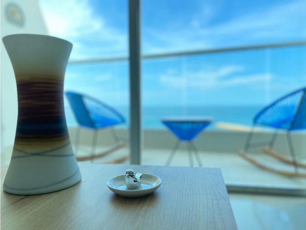HERMOSO APARTAMENTO EN VENTA BOCAGRANDE PRIMERA LINEA DEL MAR — foto 2