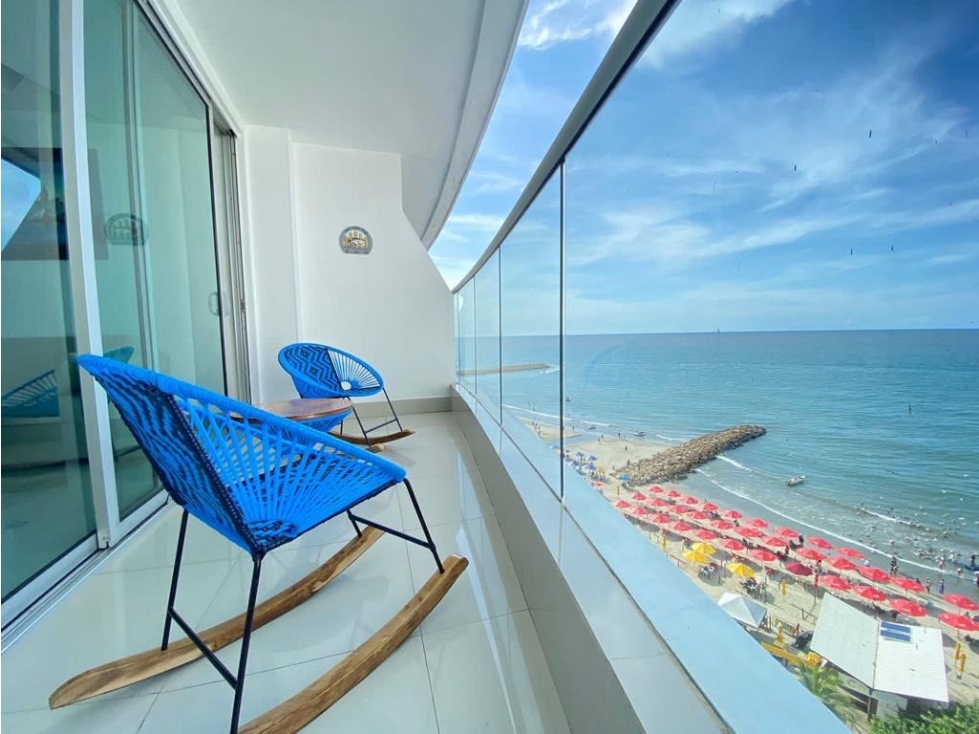 HERMOSO APARTAMENTO EN VENTA BOCAGRANDE PRIMERA LINEA DEL MAR — foto 5